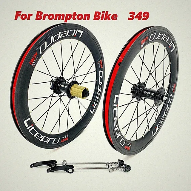 16inch 349 BMX Bike Wheelset for Brompton Folding Bike Double Wall Rims 8-11S