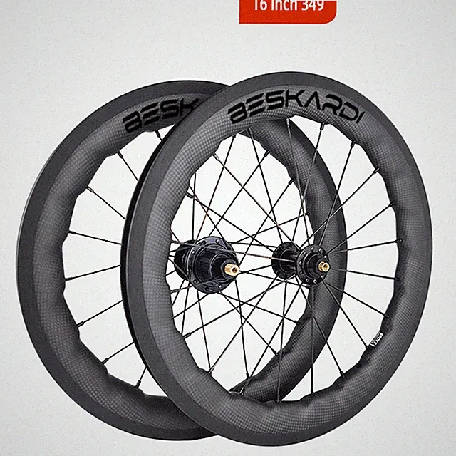 16inch 349 Brompton 3sixty Folding Bicycle 2-4 Speed Carbon Sawtooth Wheelset