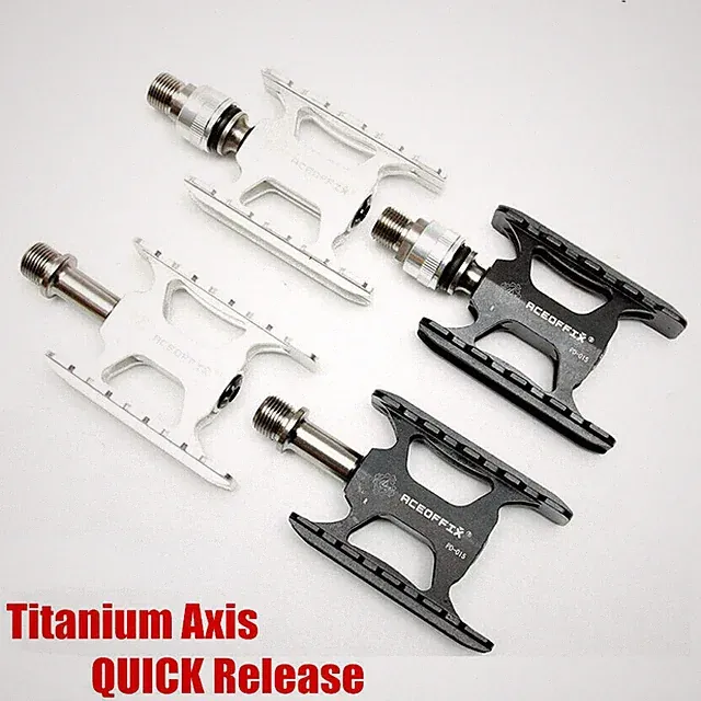 3 Bearing Quick Release Pedal Titanium BMX Folding Bike Pedals Fit Brompton