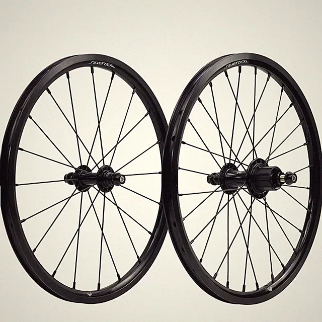 Bicycle Wheelset 16in 349 7 Speed Depth 19mm for Ultralight Folding Bike Wheels