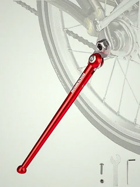 Bike Kickstand Bicycle Kickstands for 16 Inch Wheel Brompton Folding Bike red