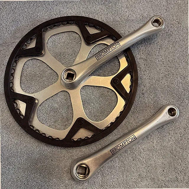 Brompton Crankset with 54T Chain ring with 170mm arms for square taper BB