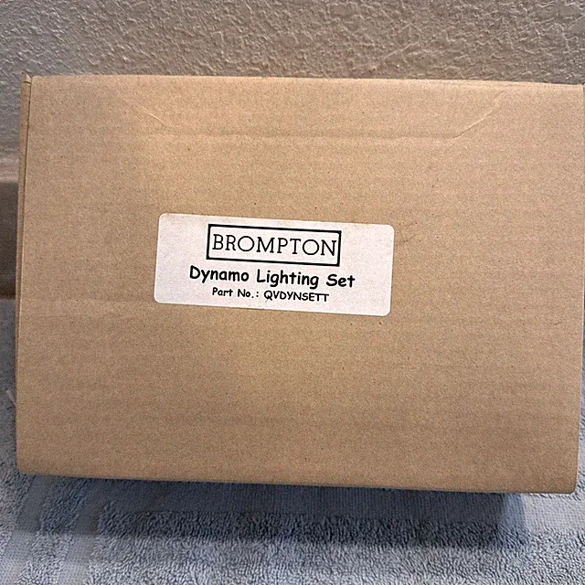 Brompton Dynamo Headlight & Taillight kit for bike with rear rack - 6V 3W