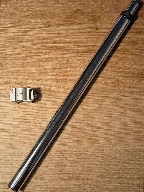 �� BROMPTON genuine Brompton seat post + penta clip silver