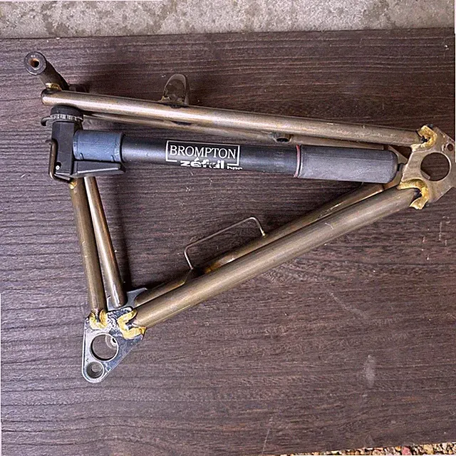 Brompton Raw Lacquer Rear Freme Set Steel Folding Bike 2008 112mm USED