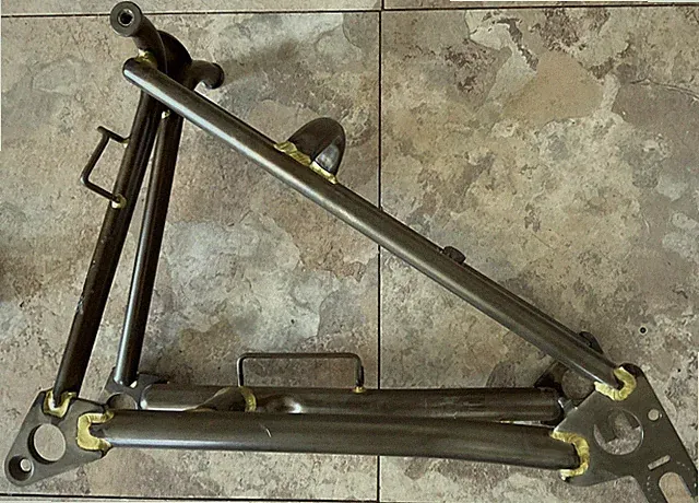 Brompton Raw Lacquer Rear Triangle - Free Mainland Shipping
