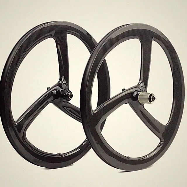 Carbon Wheelset 20inch 451 16inch 349 Disc Brake Tri Spoke Folding Bike Wheels