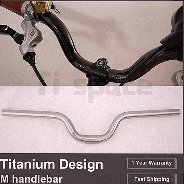 H&H 25.4mm/1" M-TYPE Handle Bar for Brompton/Dahon/Tern/Birdy-Ti