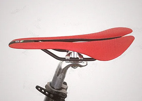 Lightweight Saddle for BROMPTON (145 grams lighter) RED
