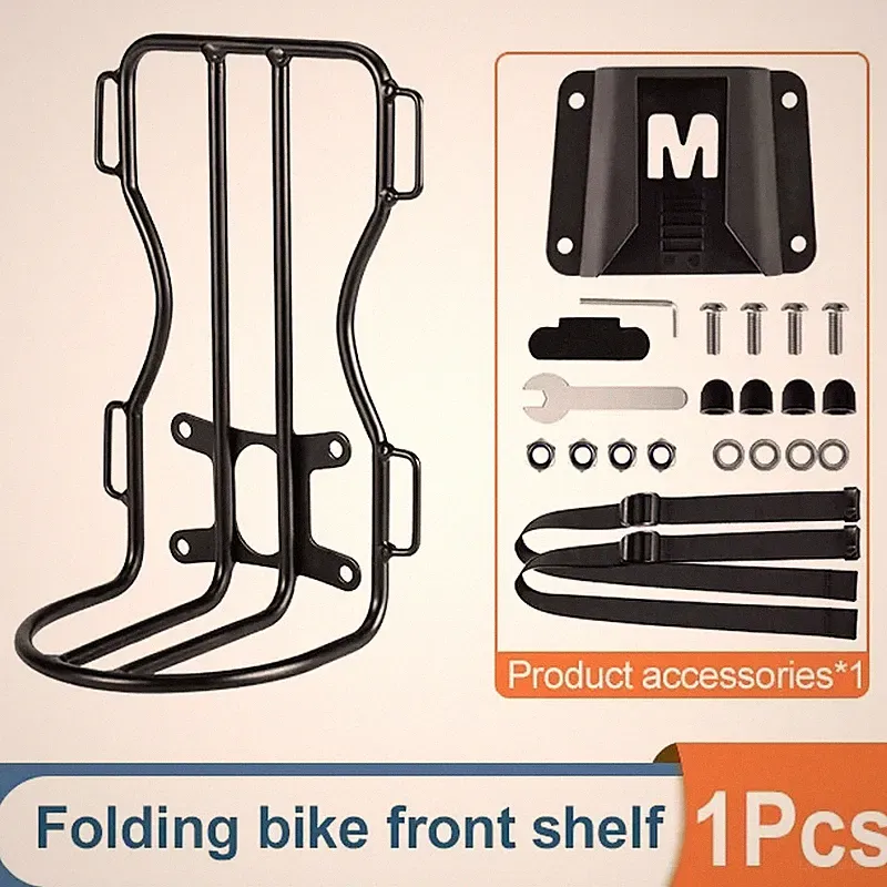 Metal Front Rack for Brompton Bike Bag Front Lightweight Shelf Luggage Rack Bicy