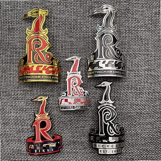 NEW Road Bike BMX Bicycle Metal Alloy Head Badge Decals Frame Stickers