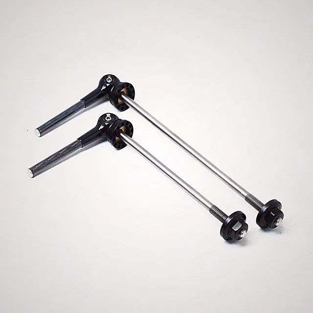 nov P-line Front and Rear wheel quick-release lever / Black for Brompton P-line