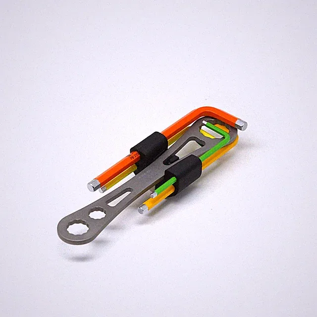 nov tool kit set for INSIDE FRAME with Colorful tool & nov Titanium Spanner 15mm