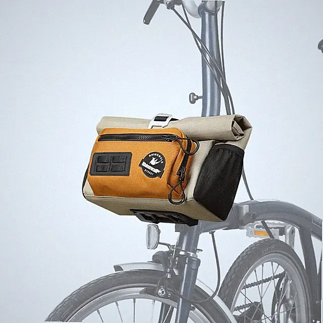 Rhinowalk Bike Handlebar Bag for Brompton Folding Bike Quick Release Bicycle...