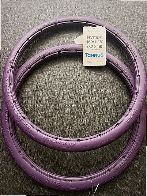Tannus Tires mini velo Brompton 16"x1,25", Volcano Set Of 2