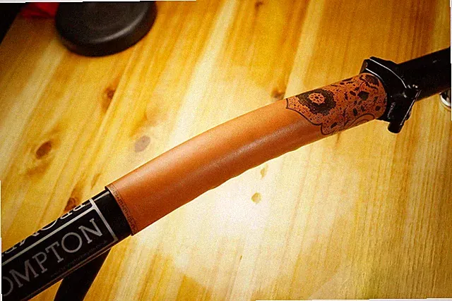 TOP TUBE / HEAD TUBE STEM Genuine Leather Cover Protector for Brompton Bike